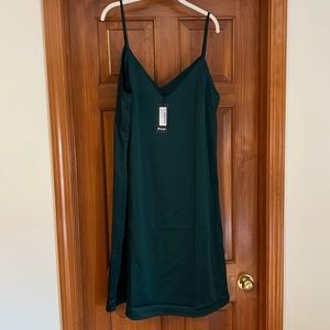 Brand new with tags. Size US 14, nasty gal green slip dress. Never worn.